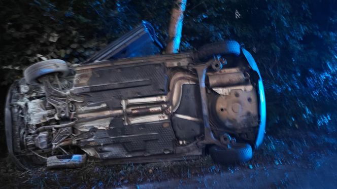 Śmiertelny wypadek pod Tomaszowem Mazowieckim. Kierujący zasłabł w czasie udzielania pomocy [ZDJĘCIA].