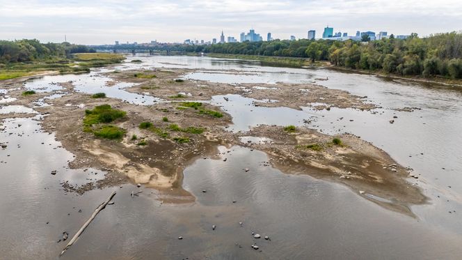 Wisła w Warszawie 27 sierpnia 2025 rano