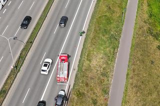  Śmiertelny wypadek motocyklisty na Wisłostradzie
