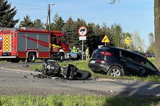 Mąż nie żyje, żona w stanie ciężkim. Potworny wypadek w Łazach