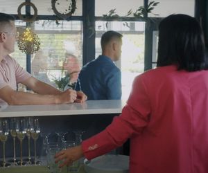 M jak miłość odc. 1840. Kinga (Katarzyna Cichopek), Paweł (Rafał Mroczek), Piotrek (Marcin Mroczek)