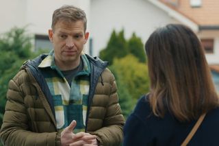 Barwy szczęścia, odcinek 3054. Łukasz (Michał Rolnicki), Kasia (Katarzyna Glinka)