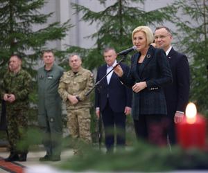 Andrzej Duda w Bazie Lotniczej w Amari