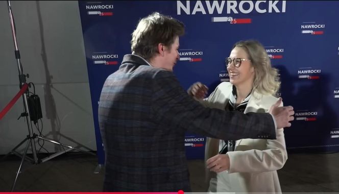 Daniel Nawrocki z dziewczyną Magdą