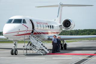 Drugi samolot dla VIP-ów już w Polsce! Gulfstream G550 wylądował w Bydgoszczy [ZDJĘCIA]