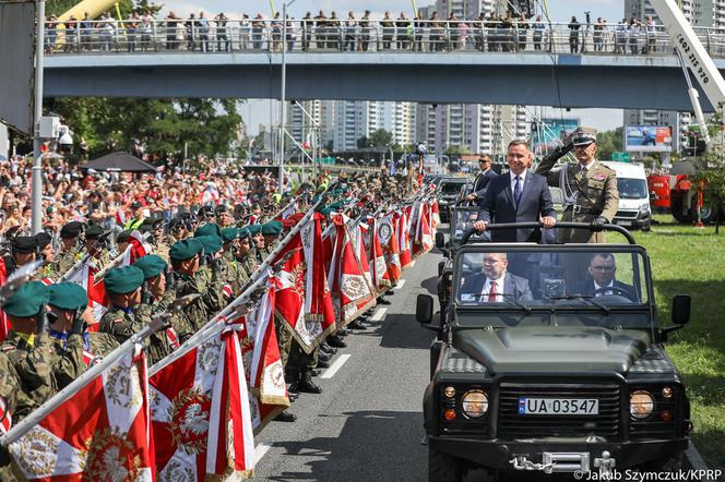 Defilada "Wierni Polsce" w Katowicach i obchody  Swięta Wojska Polskiego