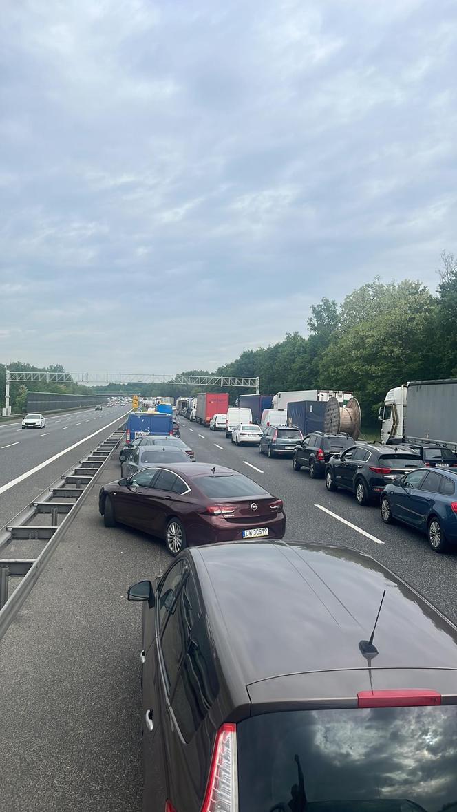 Wypadek na autostradzie A4