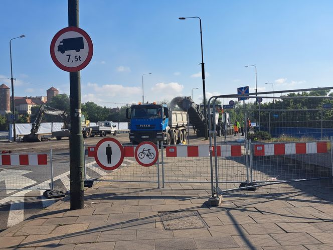 Remont mostu Grunwaldzkiego w Krakowie