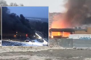 Ogromny pożar w Rosji. Pod Moskwą zawaliło się centrum handlowe