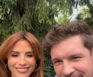 M jak miłość nowy sezon. Kama (Michalina Sosna), Marcin (Mikołaj Roznerski) na planie