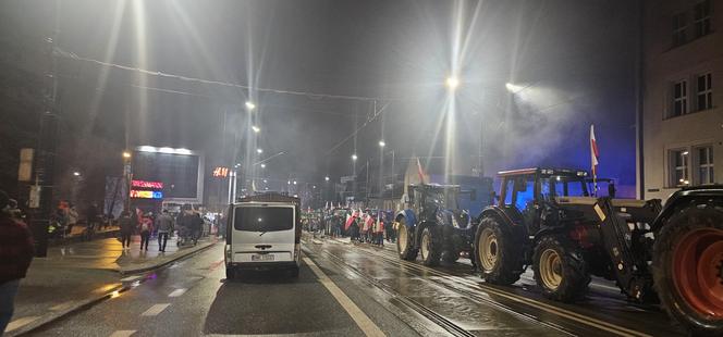 Protest rolników w Olsztynie 21 lutego. Co dzieje się w centrum?