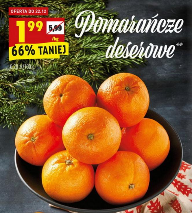 pomarańcze 1,99 zł/kg