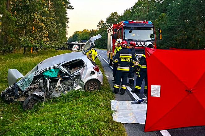 Toyota zmiażdżona przez ciężarówkę! 65-latka nie miała żadnych szans