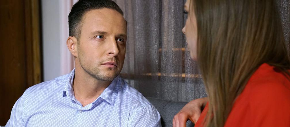 Barwy szczęścia odc. 1880. Jowita (Magdalena Żak), Sebastian (Kacper Krupski)