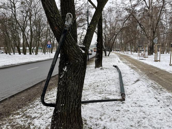 Autobus Miejski z impetem wjechał w latarnie 