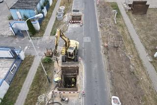 Prace na Konstantynowskiej w Łodzi