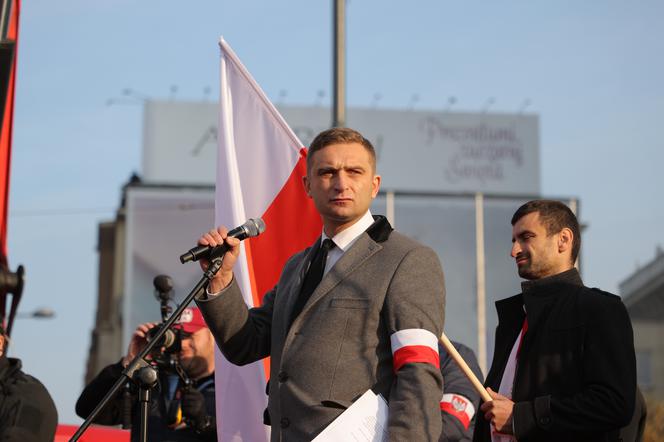Robert Bąkiewicz na Marszu Niepodległości