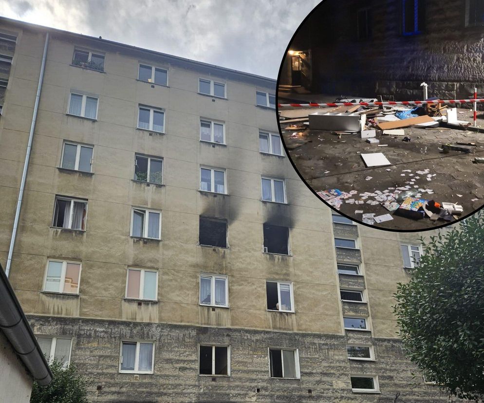 Potężny wybuch gazu w bloku na Ochocie. Ewakuowano mieszkańców, jedna osoba w szpitalu