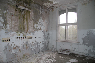 Wnętrza budynku „szpitala na Łąkowej”