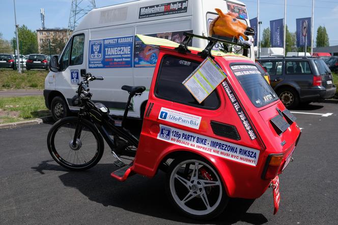 Zrobił z malucha rikszę