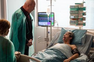 Na dobre i na złe, odc. 877: Artur Bart (Piotr Głowacki), Adam Markiewicz (Marcin Troński), Lilka (Elżbieta Jodłowska)