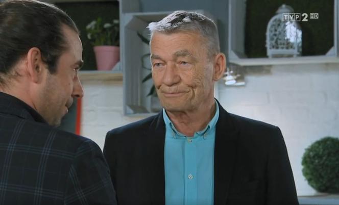 Barwy szczęścia odcinek 2518. Stefan (Krzysztof Kiersznowski), Vincenzo (Alessandro Curti)