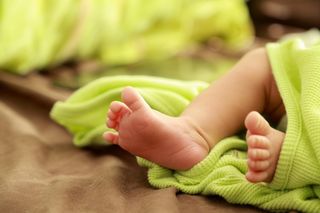 Maleńka dziewczynka w oknie życia. Urodziła się zaledwie kilka godzin wcześniej