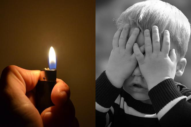Przypalał zapalniczką 1,5-rocznego syna! Horror pod Kielcami
