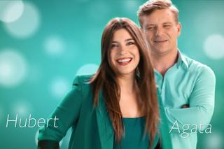 Barwy szczęścia, odc. 2848 - nowa czołówka. Hubert (Marek Molak), Agata (Natalia Zambrzycka)