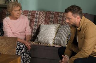 M jak miłość odc. 1713. Barbara (Teresa Lipowska), Bartek (Arkadiusz Smoleński)