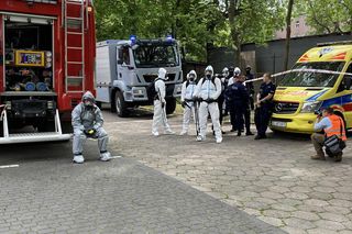 Alarm biologiczny na Uniwersytecie Łódzkim. Spokojnie! To tylko ćwiczenia