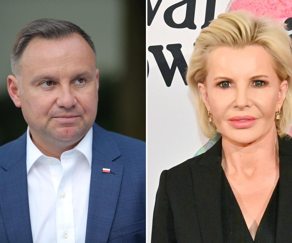 Joanna Racewicz i Andrzej Duda