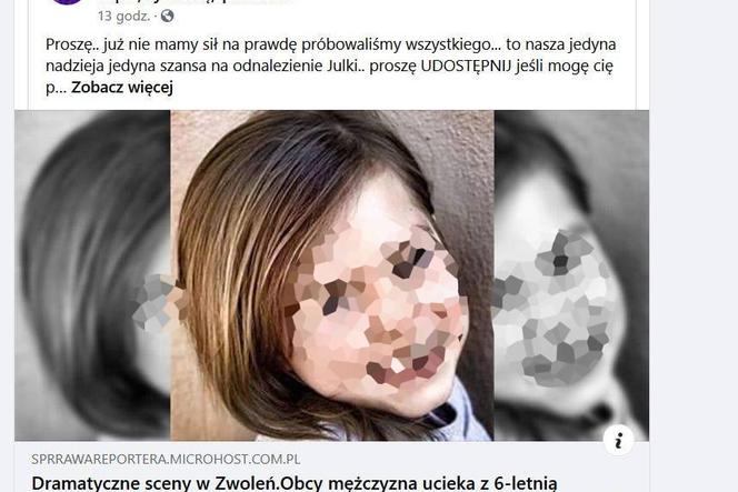 Porwana 6-latka w Zwoleniu! Uwaga na cyberoszustów