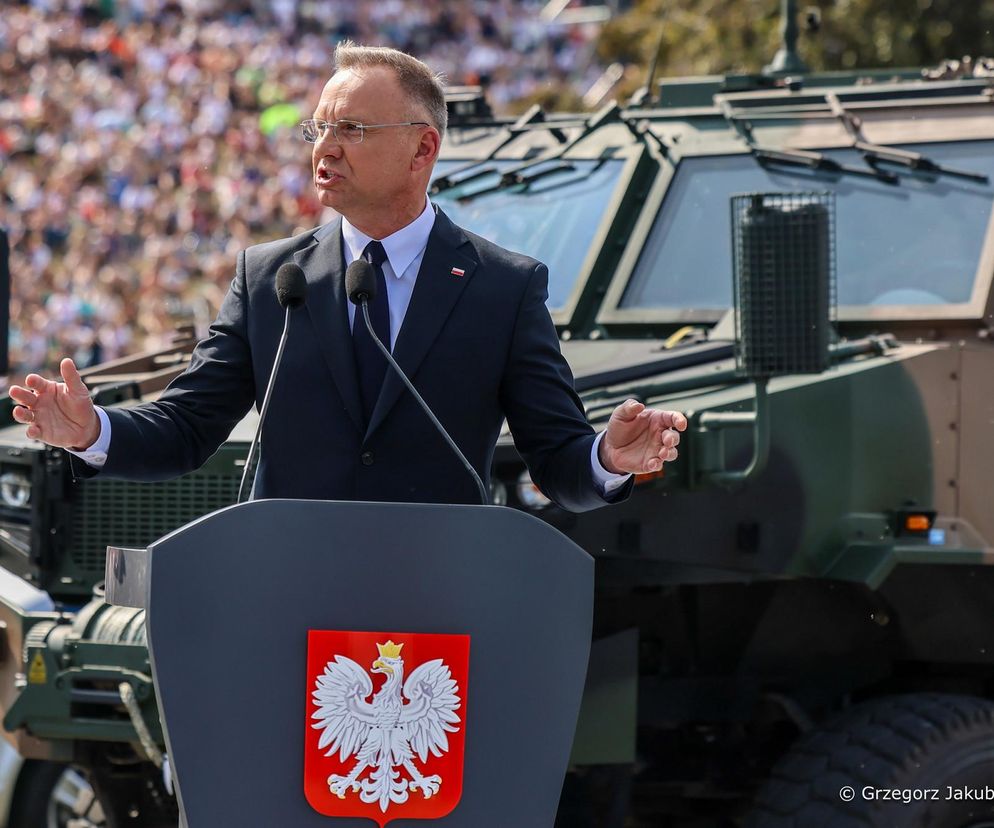 4% PKB na obronność w Konstytucji? Prezydent Duda chce zagwarantować bezpieczeństwo Polski