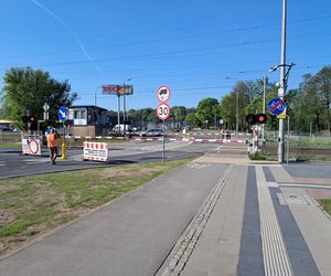 Przejazd kolejowy Starachowice Zachodnie otwarty