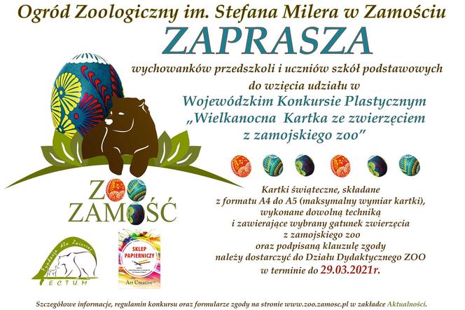 Zamość: Zamojskie zoo zachęca  do udziału w Wojewódzkim Konkursie Plastycznym