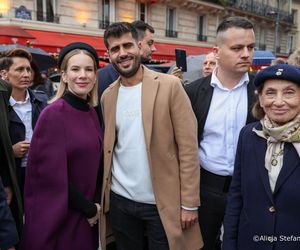 Marta Nawrocka w katedrze Notre Dame w Paryżu