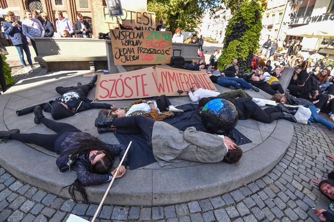 Strajk klimatyczny w Toruniu, zdjęcie archiwalne