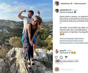 Edyta Herbuś z ukochanym na wakacjach