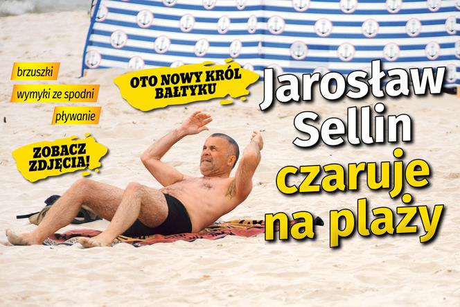  Jarosław Sellin czaruje ma plaży 