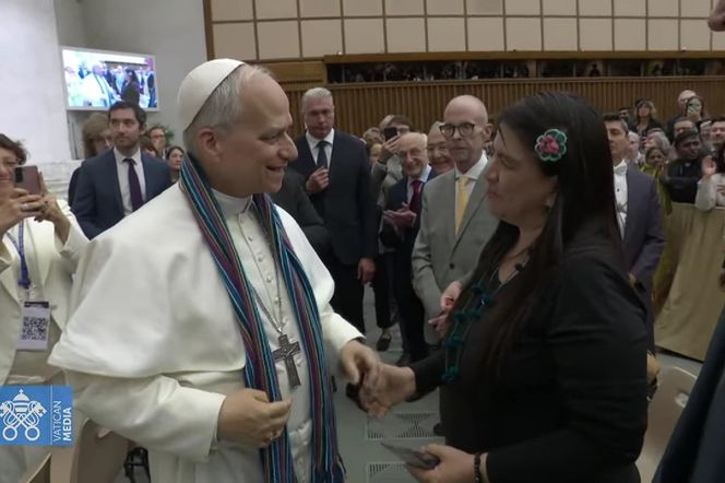Papież Leon XIV na spotkaniu z dziennikarzami 