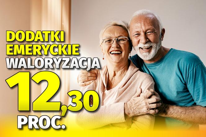 Waloryzacja dodatków emeryckich 12,3 proc.