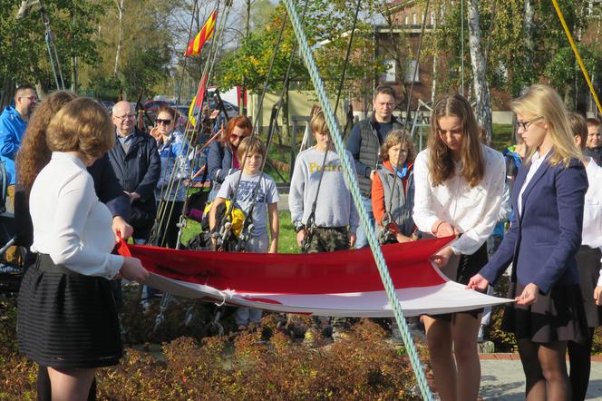 Bandera w Centrum Żeglarskim nad jeziorem Dąbie zdjęta
