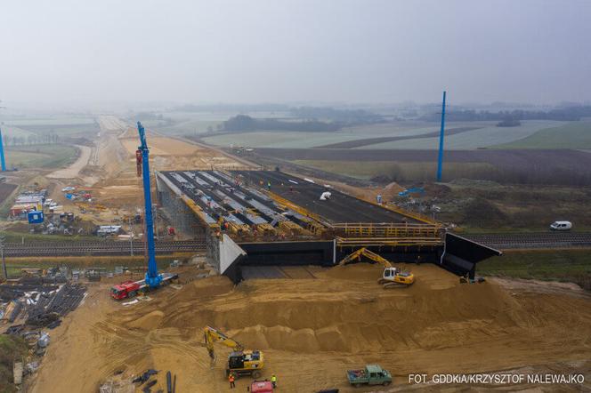 Budowa S7 na trasie Napierki - Płońsk. Zobacz postępy prac [GALERIA]