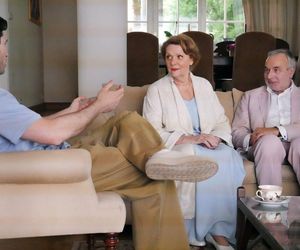 Barwy szczęścia odc. 3122. Józefina Rawiczowa (Elżbieta Jarosik), Andrzej Zastoja-Modelski (Leon Charewicz), Cezary (Marcel Opaliński)