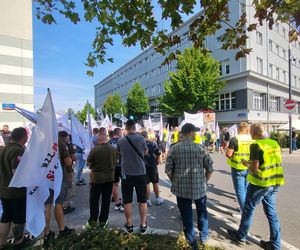 Pikieta górników i hutników w Warszawie (28.08.2025)