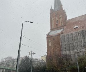 Pierwszy śnieg w Szczecinie