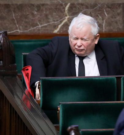 Jarosław Kaczyński w sejmie