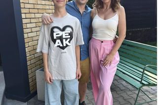 Barwy szczęścia nowy sezon po wakacjach. Asia (Anna Gzyra-Augustynowicz), Emil (Artem Malaszczuk), Hubert (Marek Molak) na planie