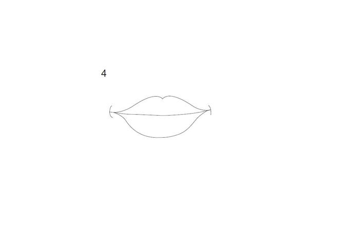 как нарисовать губы-Шаг 4